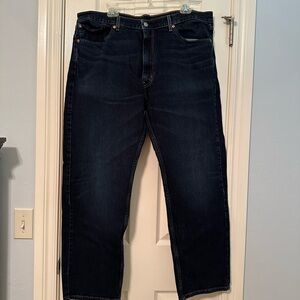 Mens Levis 505 Jeans 40 X 30 Dark Wash Excellent Condition